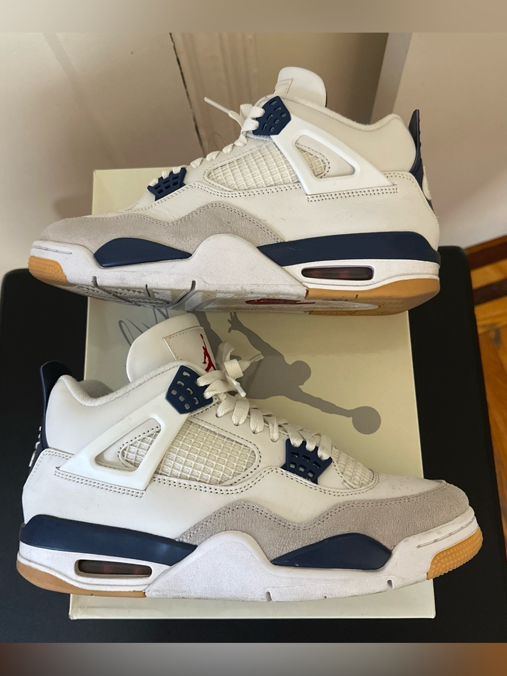 Air Jordan 4 Retro Men's Sneakers - Navy SB